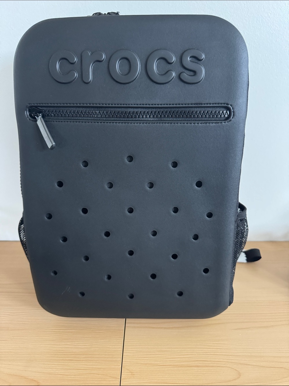 CROCS Black Backpack with Perforated Front Panel